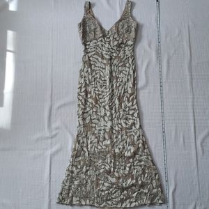 Vintage Badgley Mischka Beaded Silk Dress